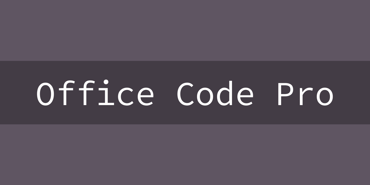 Beispiel einer Office Code Pro D Bold-Schriftart